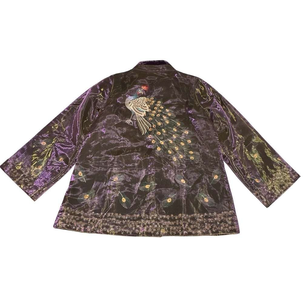 Vintage Dream‎ Keeper Coat Peacock Bird Expect Miracles S/M Boho Embroidered